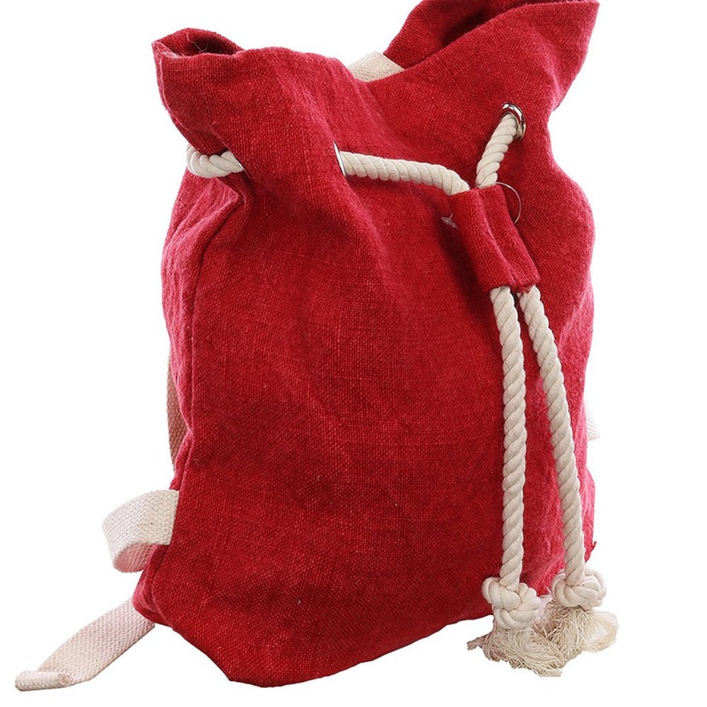 $32  ✿ LINEN WOVEN DRAWSTRING BACKPACK